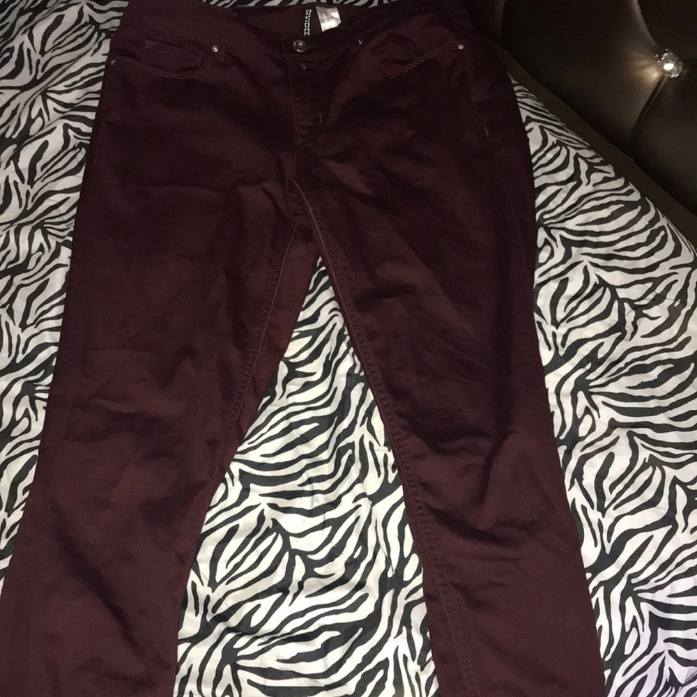 Plum Straight Leg Pants